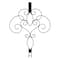 Haute Decor 18" Black Scrollwork Wreath Door Hanger